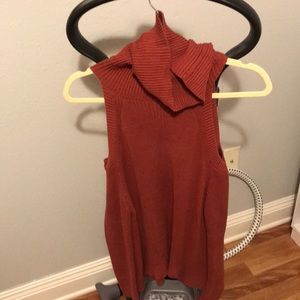 Cold shoulder sweater